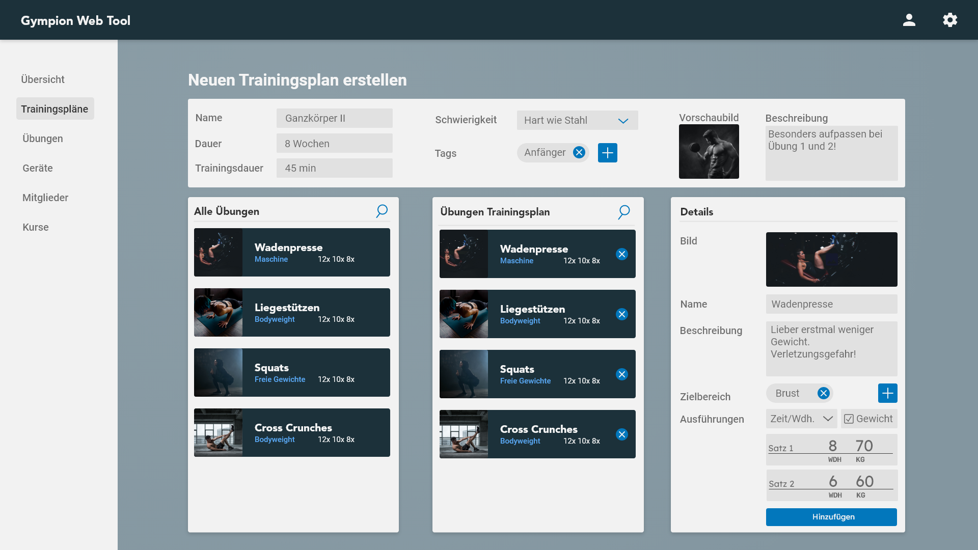 Software für Fitnessstudios